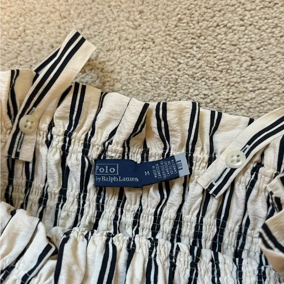 Ralph Lauren Black and White Striped Dress - Picture 3 of 12
